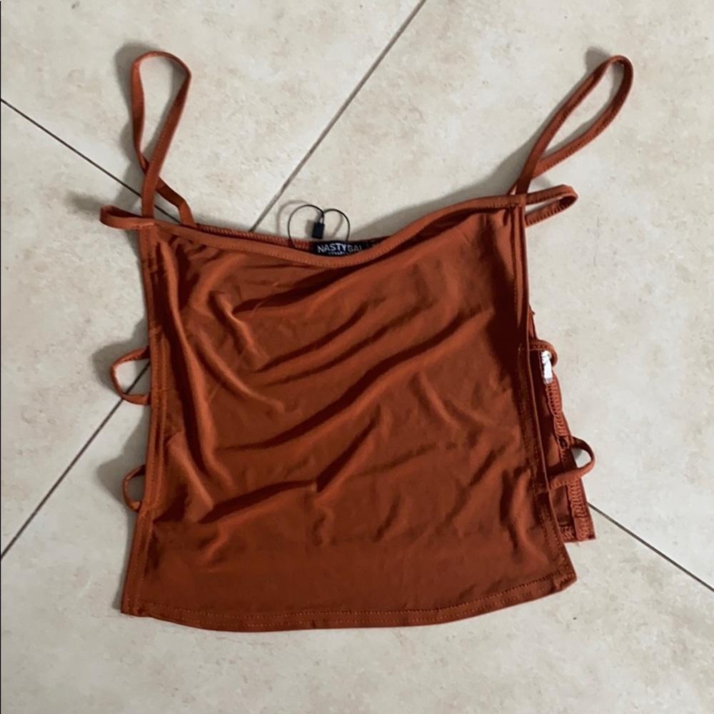 Nasty Gal side cutout top